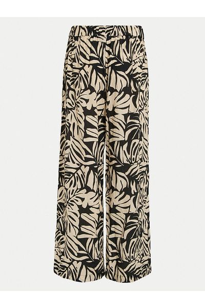 VILA Pantaloni din material textil pentru femei 14108517 Negri