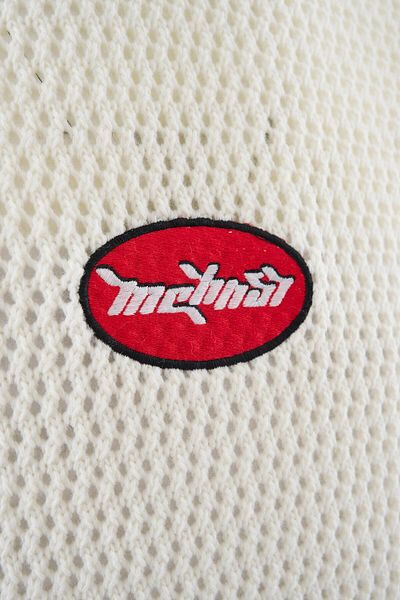 Machinist Mchnst Knit Y2K Embroidery Detailed Tee Ecru
