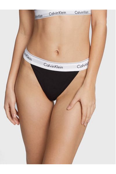 Calvin Klein lenjerie intimă tanga pentru femei 000QF7013E negru
