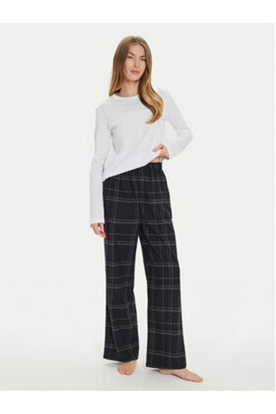 Calvin Klein lenjerie intimă Pijamale pentru femei 000QS7420E Alb, Gri