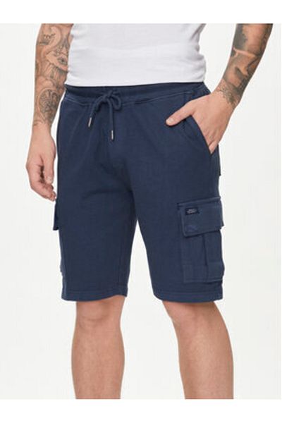 Blend Pantaloni scurți din material bărbătesc 20716745 Bleumarin