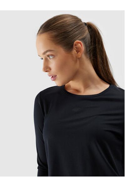4F Tricou tehnic pentru femei 4FWSS24TFLOF218 Negru