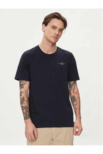 Aeronautica Militare Tricou bărbătesc 241TS2229J593 bleumarin