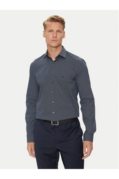 Calvin Klein Cămașă bărbătească K10K113545 Bleumarin