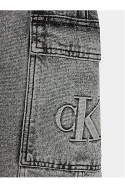 Calvin Klein Jeans Girl Denim Dress IG0IG02284 Gray