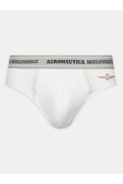 Aeronautica Militare Men's Set of 2 pairs of briefs AM1USL002 White