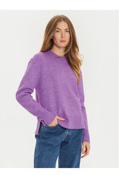Brave Soul Women's Sweater LK-248CARRY Purple