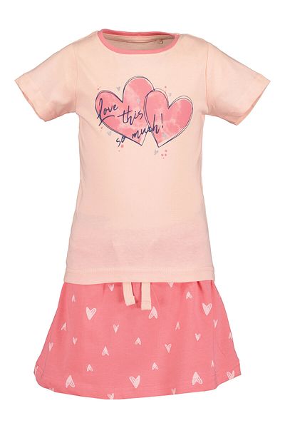 Blue Seven Girl T-shirt and skirt set 726015 X Pink