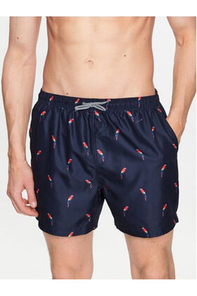 Brave Soul Pantaloni scurți de baie pentru bărbați MSRT-PARROT bleumarin