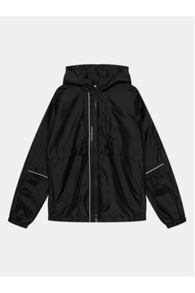 Calvin Klein Jeans Jachetă de tranziție pentru băieți IB0IB01984 Neagră