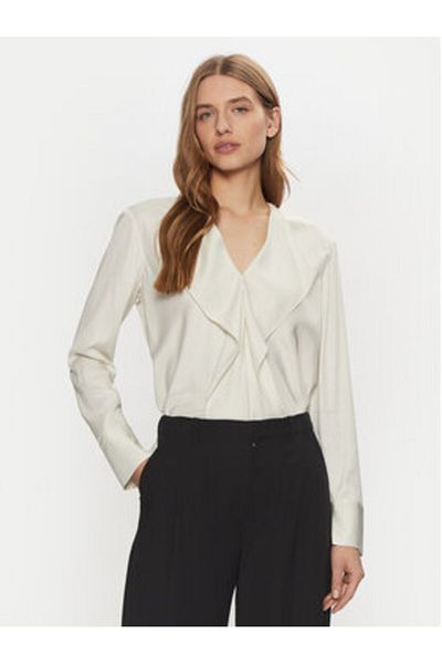 Calvin Klein Women's Blouse K20K208067 Ecru