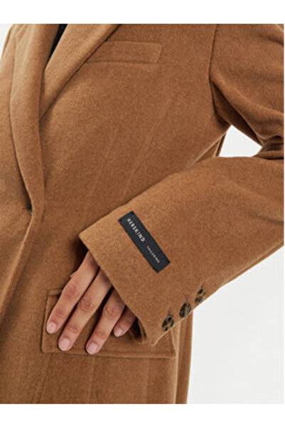 Birgitte Herskind Palton de lână pentru femei 5379816 maro