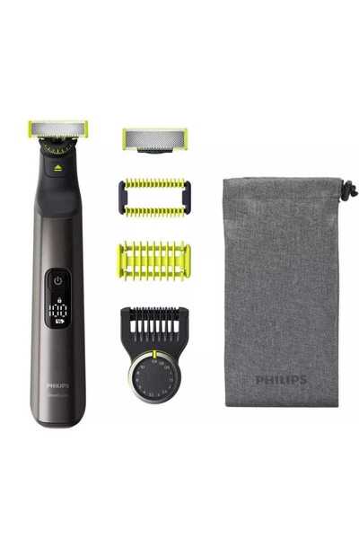 Philips Philips OneBlade Pro QP6551-15 Shaver LED Display 14 Length Settings 360 Degree Blades Black
