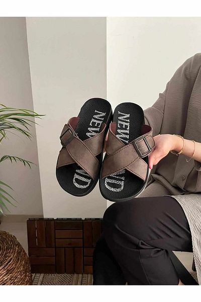 Behtah Kundura Μεγάλου μεγέθους Battal Comfort Καθημερινές Ανατομικές Σολές Μητέρες και Παντόφλες Εξωτερικού χώρου