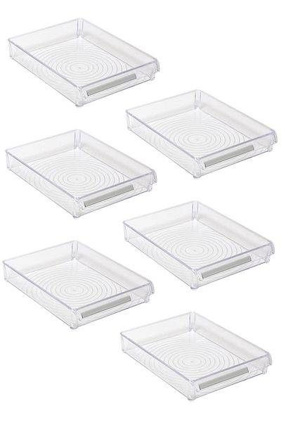 Prima Nova Transparent Refrigerator Organizer - 205*280*50 Mm, 6-Piece Storage Container