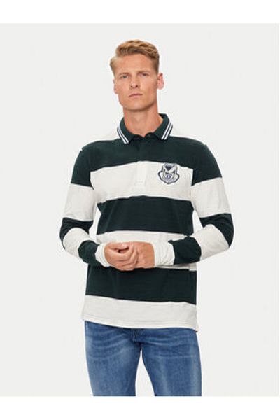 Brave Soul Tricou Polo pentru bărbați Brave Soul MLT-36LICINIUS Alb, Verde