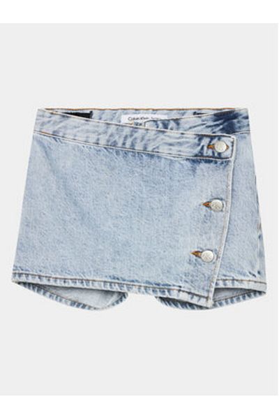 Calvin Klein Jeans Pantaloni scurți din denim pentru fete IG0IG02372 albaștri