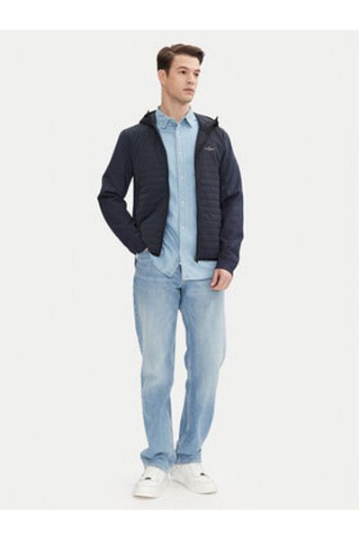 Aeronautica Militare Jachetă de tranziție pentru bărbați albastru AERONAUTICA MILITARE-251AF498F559 08184 BLU NAVY