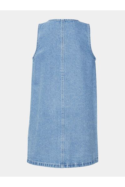 Vero Moda Girl Rochie din denim pentru fete 10301837 Albastră