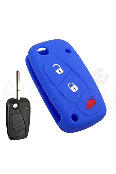 Alazpay غطاء حماية لمفتاح السيارة من السيليكون لسيارة فيات فيورينو ايفيكو دوك...