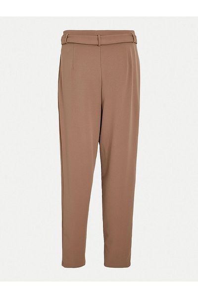 VILA vila Women's Fabric Trousers 14100197 Brown