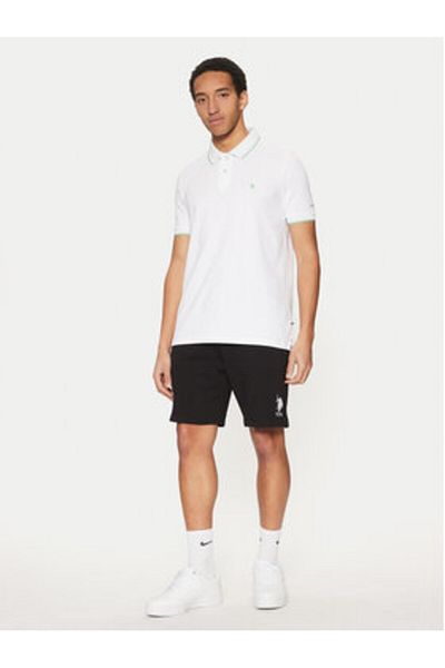 U.S. Polo Assn. Pantaloni scurți sport pentru bărbați US Polo Assn MUP3355 Negri