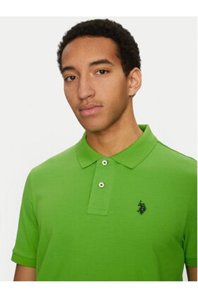 U.S. Polo Assn. Tricou polo pentru bărbați US Polo Assn MUP3637 Verde