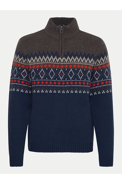 Blend Pulover bărbătesc 20717433 Bleumarin