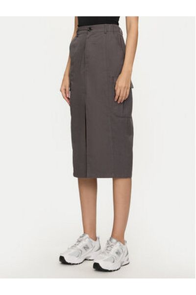 Brave Soul Women's Midi Skirt LSKW-272NANCYCHA Gray