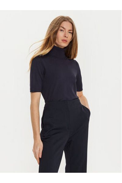 Calvin Klein Pulover cu guler înalt pentru femei K20K207433 bleumarin