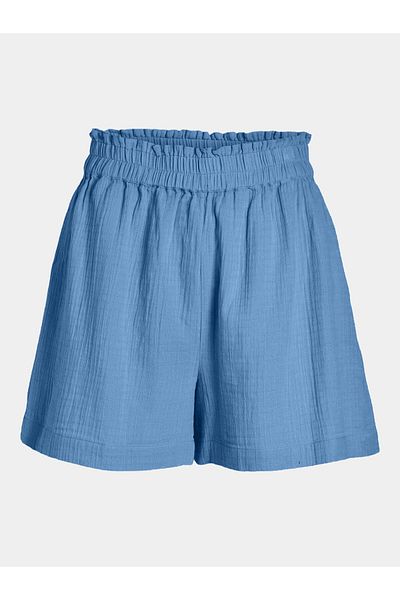 VILA Pantaloni scurți din material textil pentru femei vila 14089489 albaștri