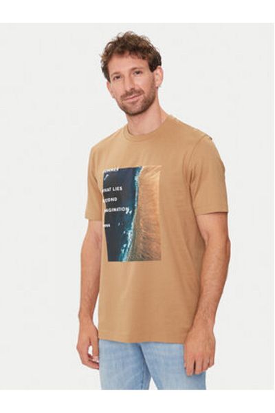 BOSS Tricou bărbătesc 50512132 bej