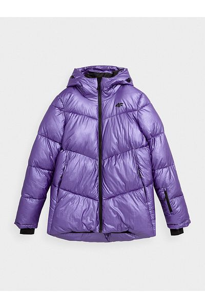 4F Geacă de iarnă pentru femei TDJAF277 violet