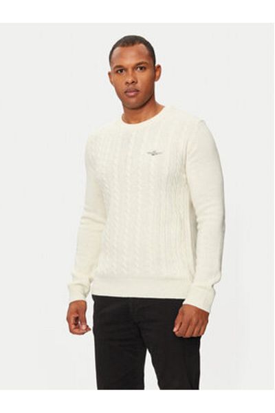 Aeronautica Militare Men's Sweater 242MA1484L417 White