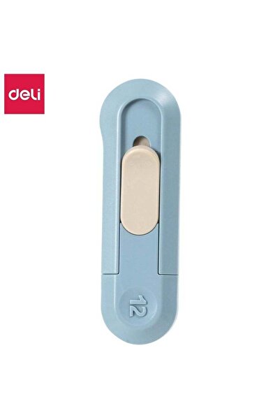 Deli قاطعة متعددة الاستخدامات قابلة للسحب تلقائيًا من Nusign ENS065 بمقبض ABS، للاستخدام الداخلي/الخارجي - أزرق