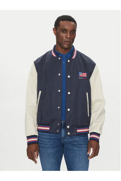 Gant Mens Bomber Jacket 7006519 Navy Blue