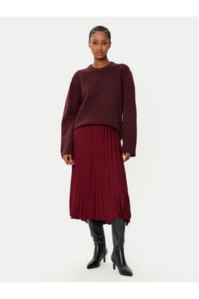 Gina Tricot Women's Sweater 23231 Burgundy
