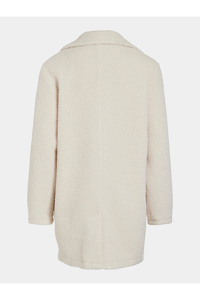 VILA Women's Sheepskin Coat 14095452 Ecru