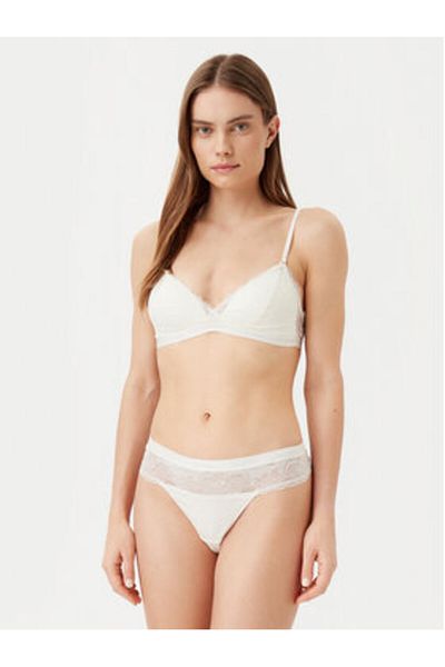 Calvin Klein lenjerie intimă tanga pentru femei 000QF7980E ecru