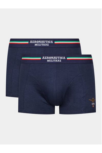 Aeronautica Militare Men's Set of 2 pairs of boxers AM1UBX001 Navy blue