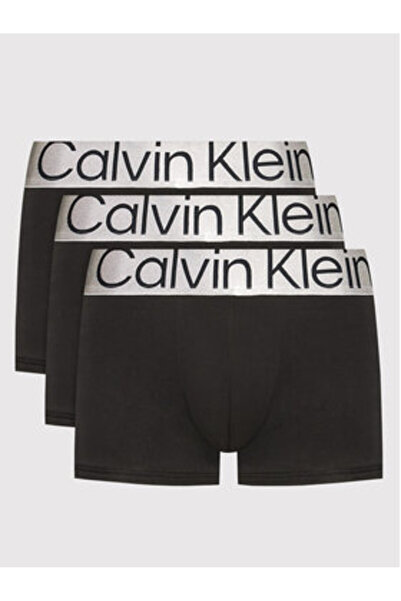 Calvin Klein Σετ 3 ζευγών εσώρουχων Calvin Klein για άνδρες 00GMF3S819 Μαύρο