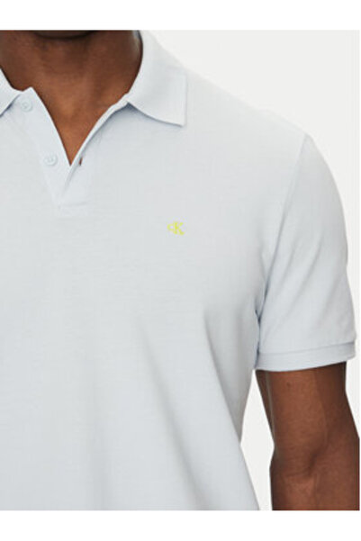 Calvin Klein Jeans Ανδρικό Πόλο LV040EM269 Ανοιχτό Μπλε