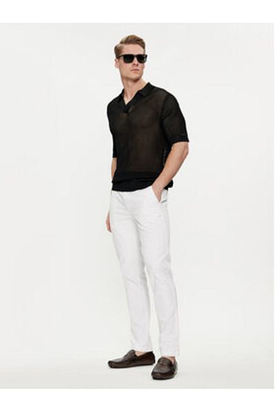 Calvin Klein Costum de baie Polo pentru bărbați KM0KM00963 Negru