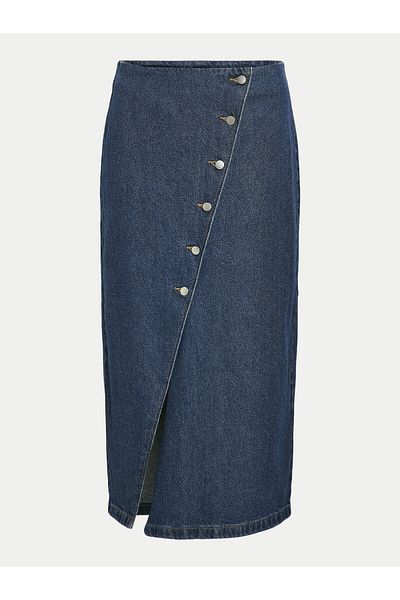 VILA Fustă din denim pentru femei 14099725 albastră