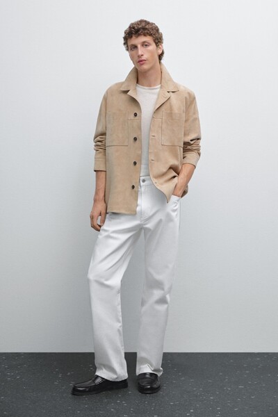 Massimo Dutti Pamuklu geniş paça jean