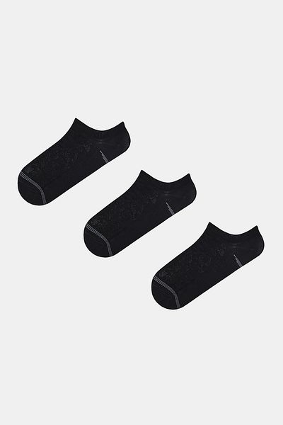 Penti Leopard Sporty Black 3-Pack Sneaker Socks