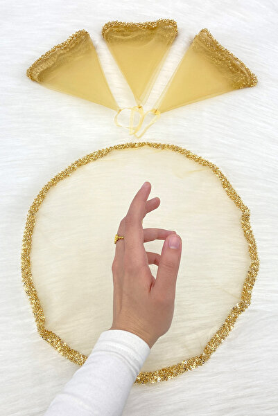 ZEYMERADE منديل هالاي للعروس والعريس الذهبي، خرز زجاجي ولؤلؤ، حناء ليلة العرو...