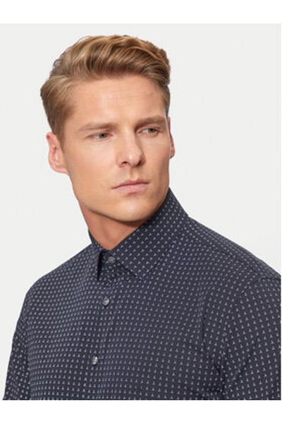 Calvin Klein Mens Shirt K10K113163 Navy Blue