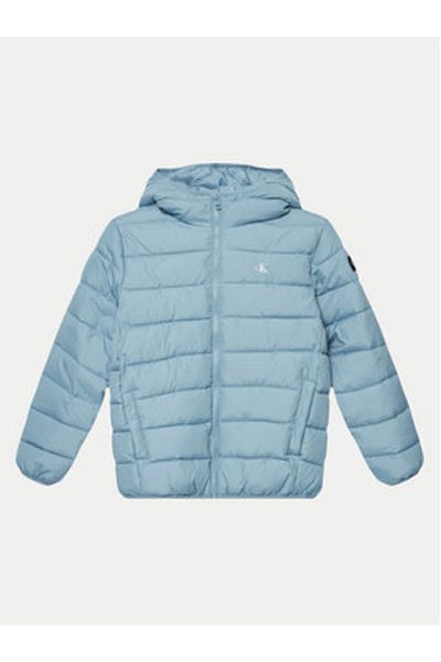 Calvin Klein Jeans Jachetă de iarnă pentru băieți IB0IB02174 albastră