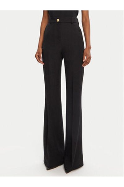 BALMAIN Women's Fabric Trousers DF1PO104WC09 Black
